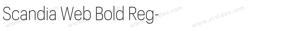 Scandia Web Bold Reg字体转换